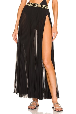 VERSACE One Shoulder One Piece in Black in Nero | REVOLVE