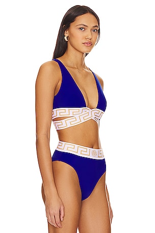 VERSACE Bikini Top in Royal