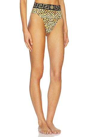 VERSACE Brazilian Bikini Bottom in Yellow