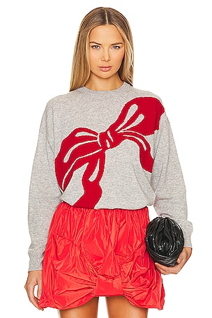Cashmere Blend Sweater With Bow Vivetta