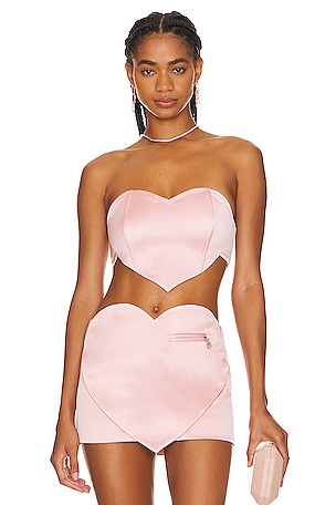 Out From Under Cut It Out Satin Bustier Bodysuit