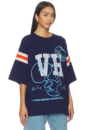 Vintage Heavy x Peanuts Snoopy Football Jersey in Blue