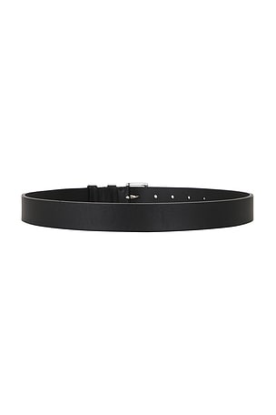 Vince 30mm Flat Double Loop Belt in Black. Size 38. Also