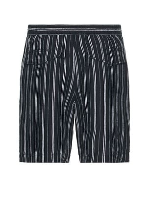 Vince Mesa Stripe Beach Shorts in Blue