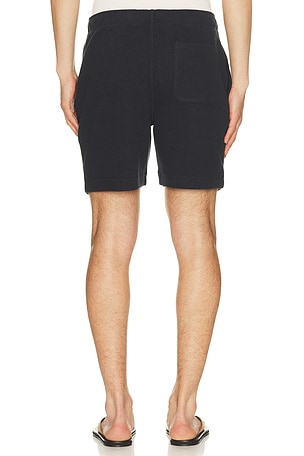 Vince Boucle Pull On Short in Navy