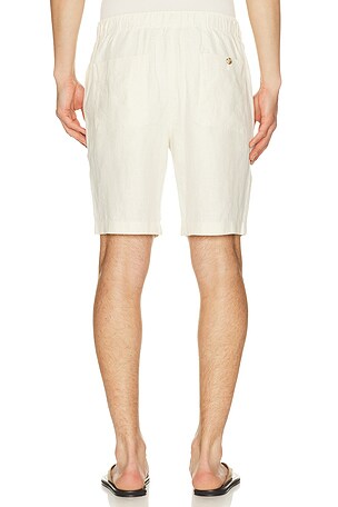 Vince Patch Pocket Drawstring Short in White