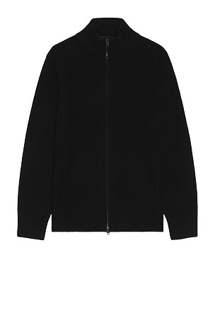 Boiled Cashmere Full Zip Sweater Vince