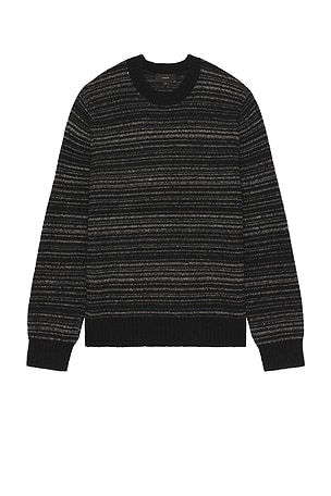 Marled Stripe Long Sleeve Crew Vince