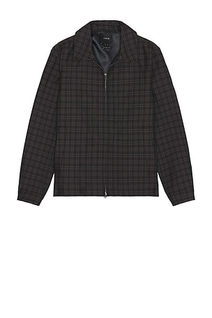 Plaid Zip Jacket Vince
