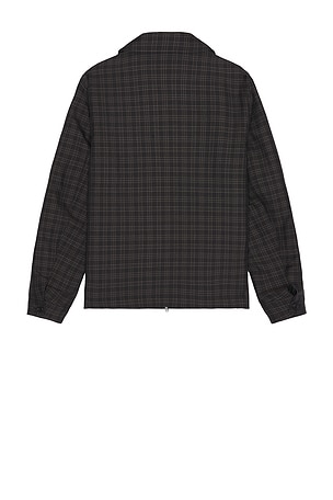 Vince Plaid Zip Jacket in Grey