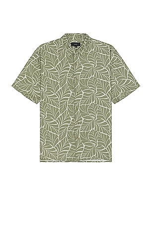 Knotted Leaves Short Sleeve Shirt Vince