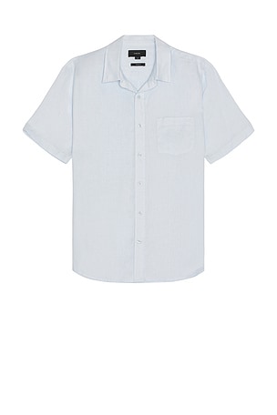 Linen Short Sleeve Shirt Vince