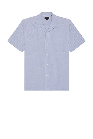 Vince 2 Pocket Short Sleeve Shirt in Playa Blue