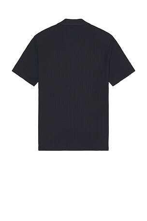 Vince Seersucker Cabana Shirt in Navy