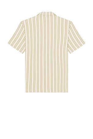 Vince Jacquard Stripe Shirt in Cream