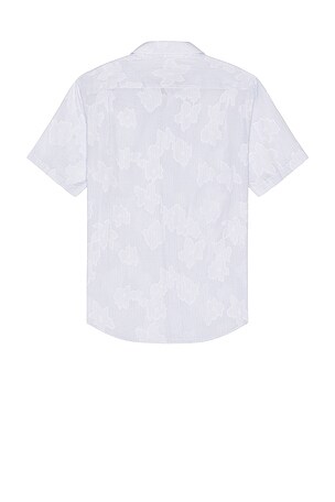 Vince Fil Coupe French Placket Shirt in Blue