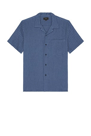 Provence Plaid Collar Shirt Vince
