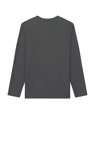Vince Pima Pique Long Sleeve Tee in Grey. Size XXL/2X. Also