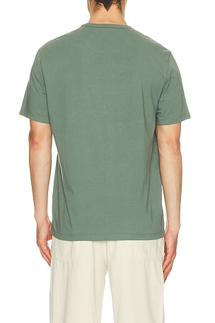 Vince Garment Dye Short Sleeve Tee in Green