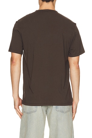 Vince Garment Dye Short Sleeve Shirt in Brown. Size S. Also