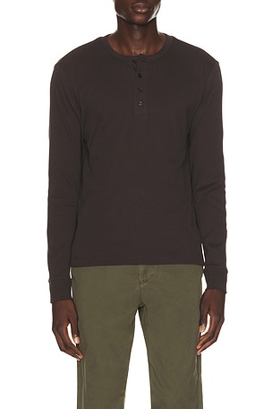 Long Sleeve Henley Shirt Vince