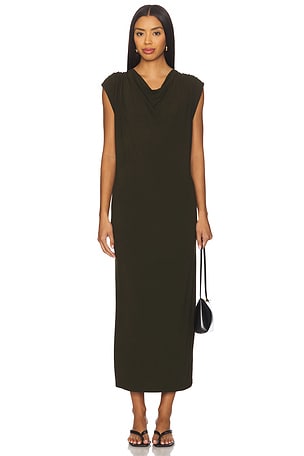 Draped Cowl Neck Dress Vince