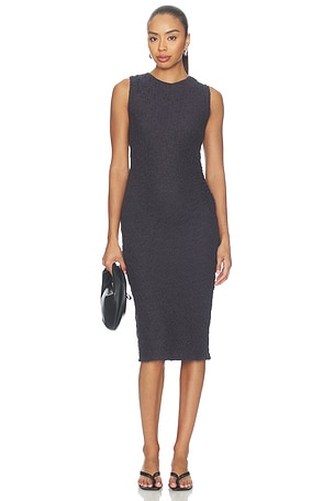Sleeveless Side Drape Dress Vince