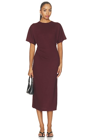 Short Sleeve Side Rouche Dress Vince