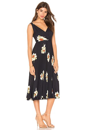 strapless open back dress Abercrombie & Fitch Girls Pleated Skort Dress in Blue