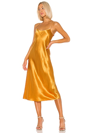 vince gold slip dress Zadie Deep V Maxi Slip Dress In Gold – Infinity Raine
