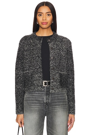 Herringbone Textured Cardi Jacket Vince