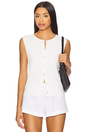 Button Up Shell Sweater Vince