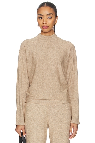 Cozy Dolman Mock Neck Pullover Vince