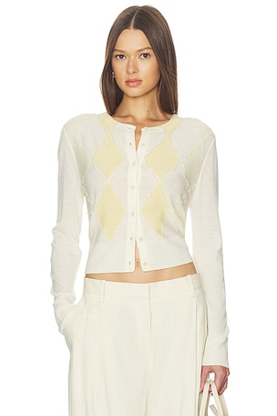 Argyle Cardigan Vince