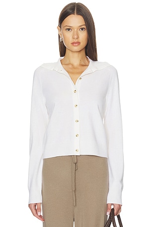 Button Up Polo Cardigan Vince