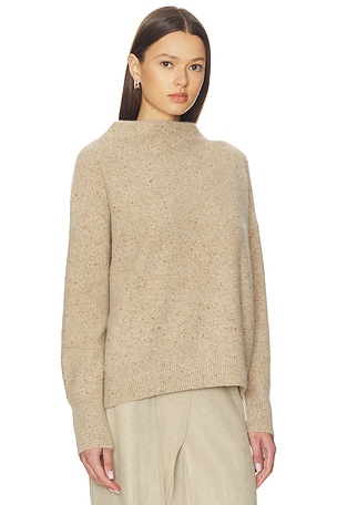 Vince Funnel Neck Pullover in Beige. Size XS. Also
