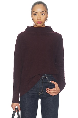 Boiled Funnel Neck Pullover Sweater Vince