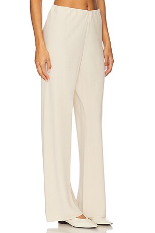 Vince High Waisted Bias Pant in Cream