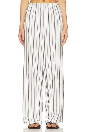 Resort Stripe Drawstring Pull On Pant Vince