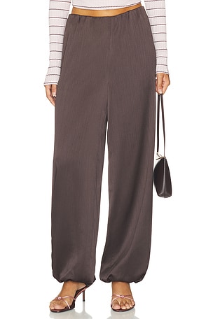 PANTALON FROISSÉ PLISSÉ À LA TAILLE Vince