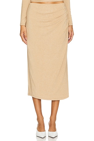 Side Drape Midi Skirt Vince