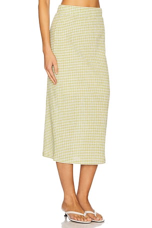 Vince Midi Skirt in Green