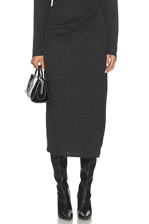 Waist Draped Midi Skirt Vince