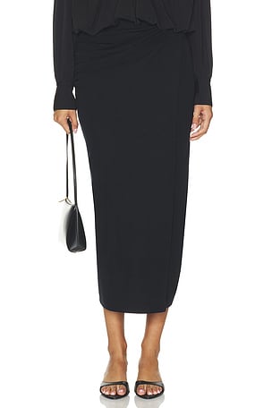 Waist Draped Midi Skirt Vince