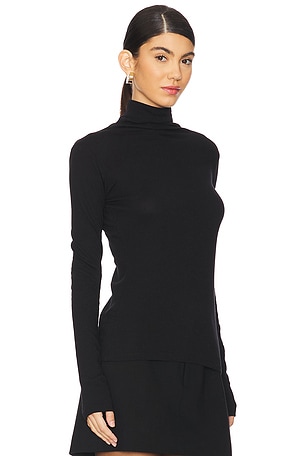 Vince Essential Long Sleeve Turtleneck in Black. Size XS. Also