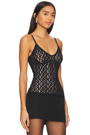 Vince Floral Smocked Cami in Black