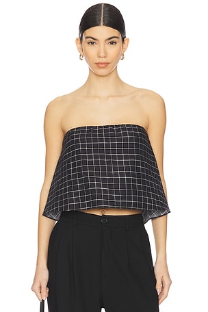 Trellis Strapless Tie Back Top Vince