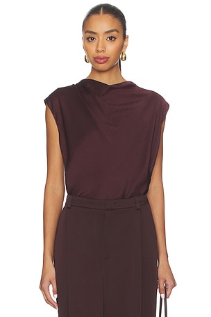 Draped Cowl Neck Top Vince