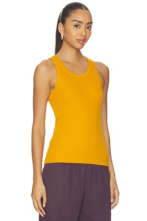 Vince Scoop Neck Tank in Tangerine