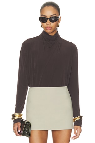 Longsleeve Draped Cowl Blouse Vince
